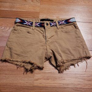 USED Joe's Short Shorts Brown Size 26